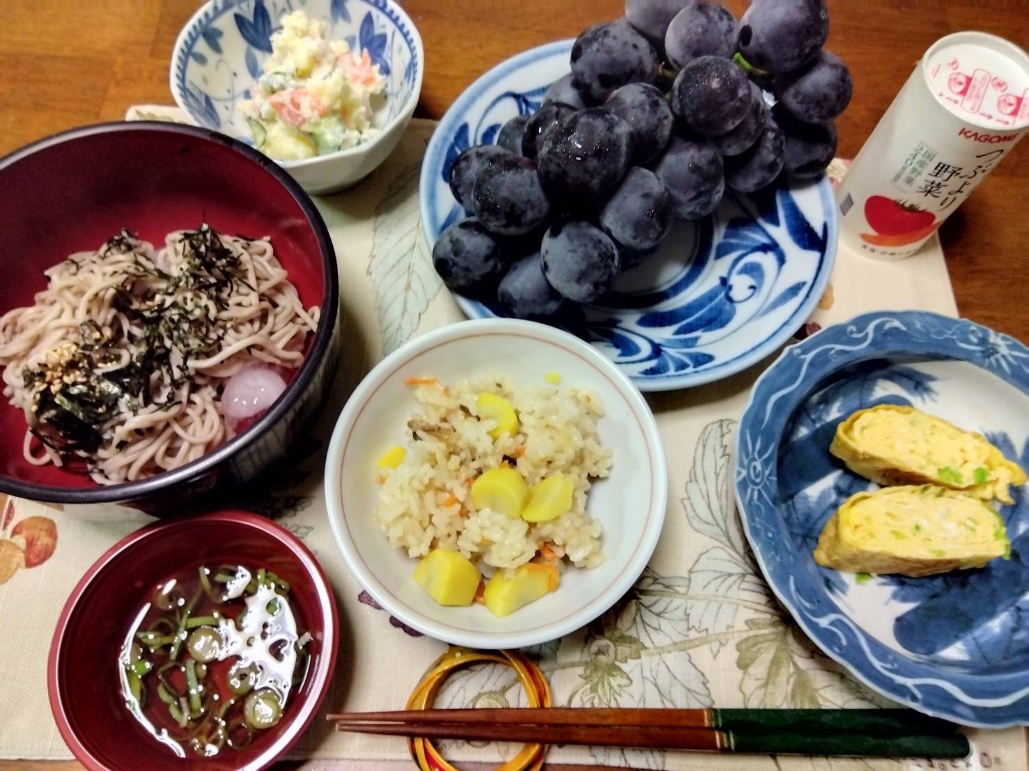 重陽の節句、秋御膳